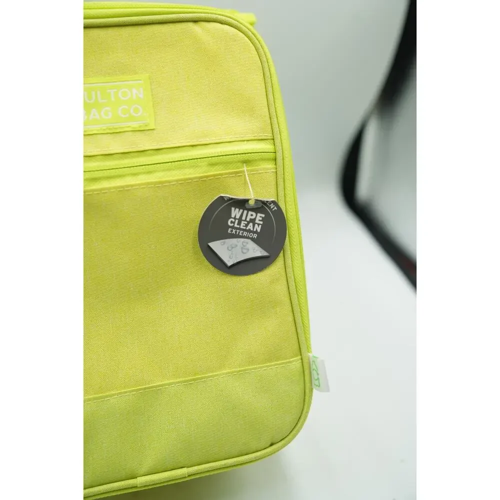 Clear Backpack + Fulton Neon Lunchbox Back-to-School Supply Gift Bundle‎